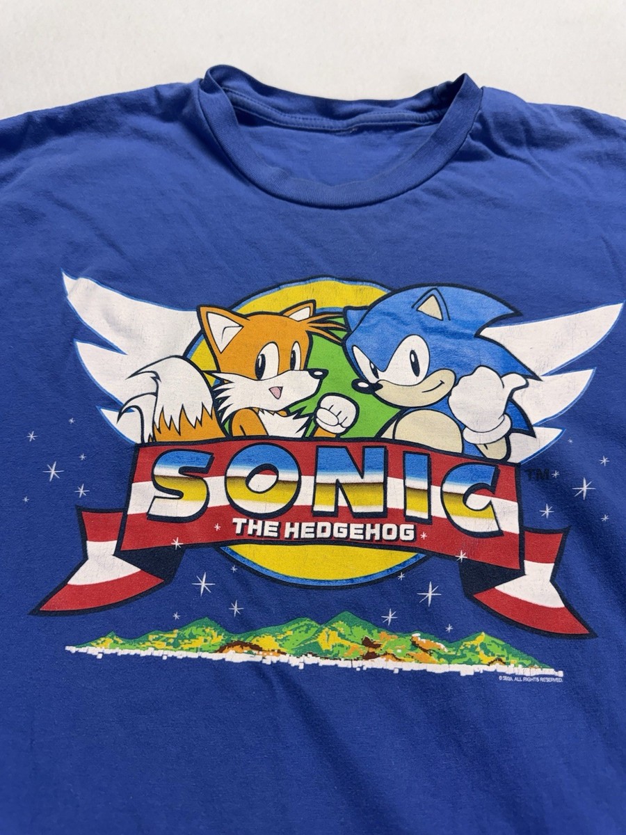 Vtg 2000's Sega Licensed Sonic the Hedgehog T-Shirt Size L Rare