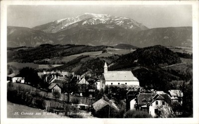 Ak St Corona am Wechsel in Niederösterreich, Teilansicht mit... - 4999756