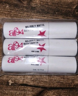 (Lot Of 3) Af94 Majorly Matte Liquid Lipstick Here & Now/ Pink VEGAN NEW SEALED 