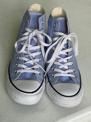 Sneakers alte Converse Chuck Taylor donna 9 plateau rialzato viola chiaro - Foto 4 di 8