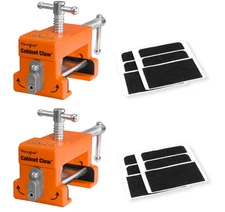2-Pack 8510 Cabinet Claw Face Frame Clamps, 440 lbs Load, Orange