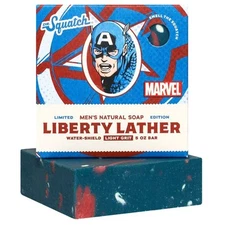 3x Dr Squatch Soap Limited Edition Liberty Lather Light Grit Captain America 5oz