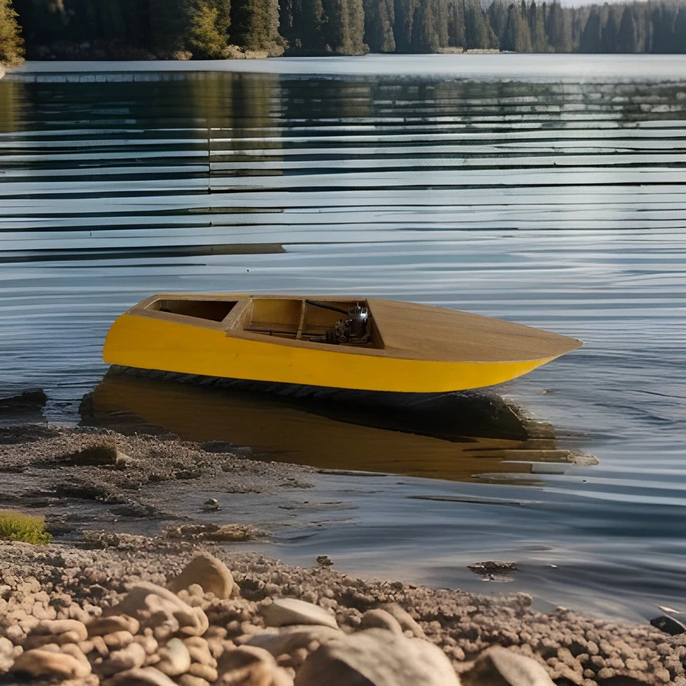 Motor Enya 3303 de fibra de vidrio/madera Dumas R/C de colección (proyecto inacabado) Foto 2 de 4