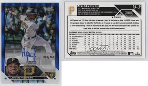 2023 Topps Chrome Rookie Blue RayWave Refractor /150 Liover Peguero Auto RC