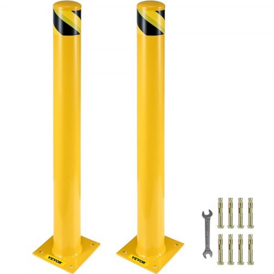 #ad HOT Safety Bollard36quot; Height Bollard Post5.5quot; Diameter Steel Pipe Sa $106.93