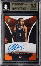 2023 VICTOR WEMBANYAMA Topps Mercury RC AUTO Orange /25 BGS 9.5💎TRUE GEM+ Pop 1