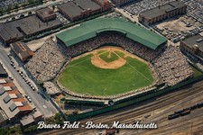 MODERN Postcard - Braves Field Boston, Massachusetts Baseball Stadium A335
