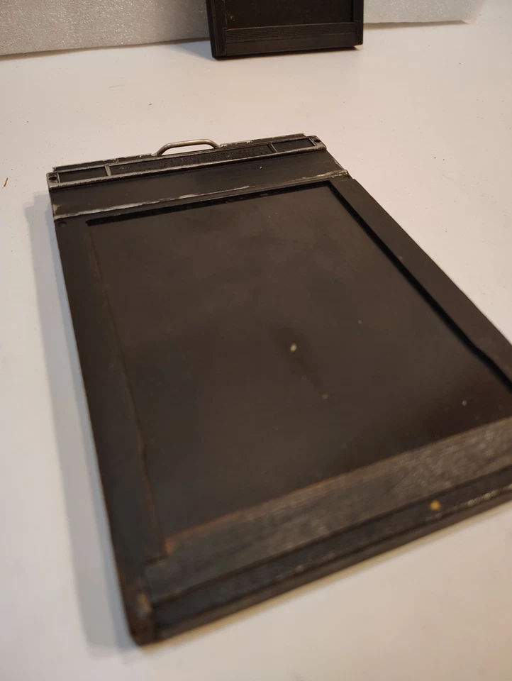 Lot of 2 Graflex Riteway #1284 Plastic & Wood Film Holder for 4x5 Cut Sheet Film - Image 3 of 4
