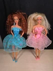 Vintage 1993 Barbie Locket Surprise 2 Lot Kayla And Barbie 12" Mattel Doll