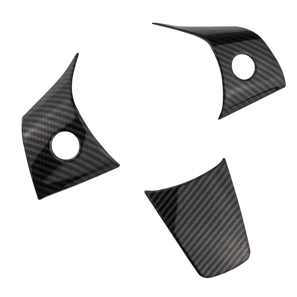 Steering Wheel Trim Cover ABS Wood / Carbon Fiber for Tesla Model 3 Model Y