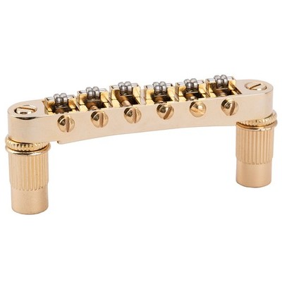 Musiclily Pro Gold Tune-O-Matic Bridge Roller Saddles For Les Paul LP SG Guitar