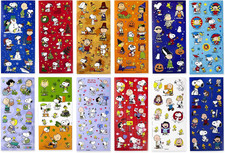Peanuts Stickers, 237 Count Snoopy, Halloween, Christmas, Easter 