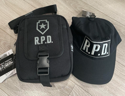 Universal Studios Japan Resident Evil R.P.D. CAP & 3WAY BAG set