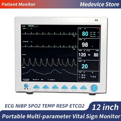 CMS8000 Patient Monitor 12 inch Multi-parameter Vital Signs Monitor with ETCO2