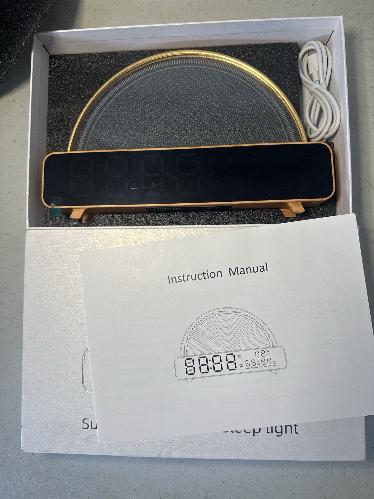 New Sunrise Alarm Clock with Wake-Up Light – USB Powered – Unused-image