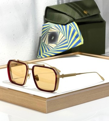Akoni Model AKS-510 Sunglasses Unisex 140-152 With Case Red Gold/Yellow