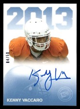 2013 Press Pass Kenny Vaccaro #PPS-KV Autos Blue Auto /50 Texas Longhorns TV1981