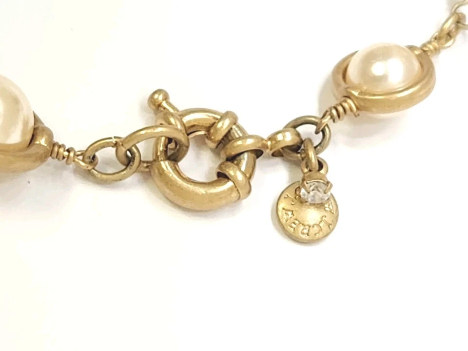 Ожерелье женское J CREW длинное 26 дюймов оранжевая бусина со стразами жемчуг модная бижутерия - Изображение 3 из 4