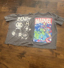 Bundle Of T-Shirts for Boys Short Sleeve Graphic Tees Kids Toddler L 10/12