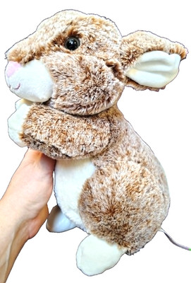 Way To Celebrate  Brown Standing Bunny Rabbit 11'' Soft Stuffed Plush Toy Animal