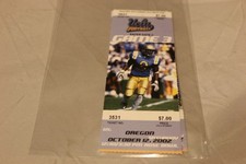 TICKET STUB COLLEGE FOOTBALL 2002 Oregon Ducks vs UCLA Bruins Oct 12 Manning Jr