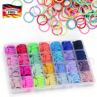 Haargummis MäDchen Set 588 StüCk Bunte Elastische HaarbäNder FüR Kinder