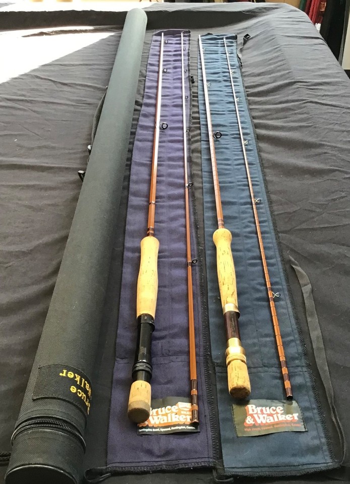 2 x vintage Bruce & Walker Hexagraph fly fishing rods | eBay UK
