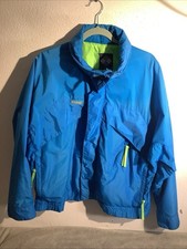 VINTAGE 1990’s Columbia Whirlibird Neon blue/green Full Zip Jacket Size M Retro