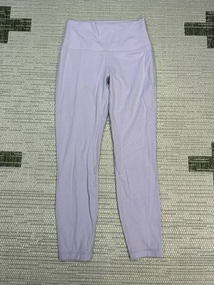 Lululemon Leggings Womens 6 Align High Rise Light Purple Yoga Crop *