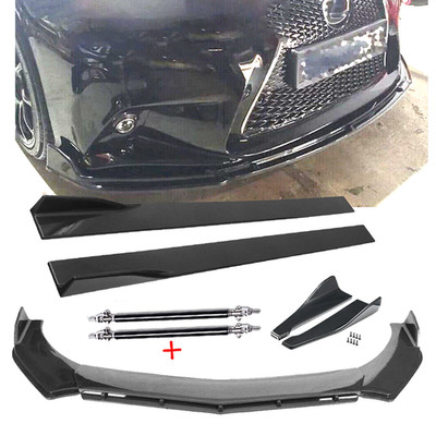 For Lexus UX200 UX250h Carbon Fiber Front Bumper Lip Splitters Side Skirt