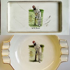 Sandland China Ashtray - W.G. Grace