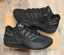 Size 9 - Nike KD18 Kevin Durant Basketball Shoes Triple Black Men's SHIP TODAY