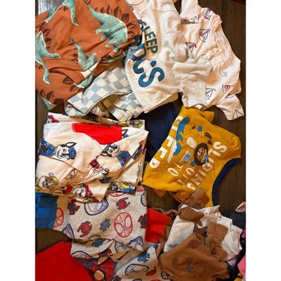 Carter's Pajamas Bundle Kids 2T Paw Patrol Spider-Man Dinosaur Fleece Cotton Lot
