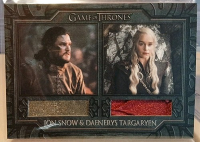 #ad #ad Game Of Thrones Great Houses Daenerys Targaryen Jon Snow Dual Relic DC13 Clarke $174.95
