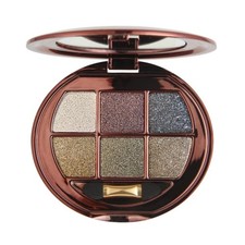 6 Color Glitter Eyeshadow Palette, Smokey Eye Shimmer Eyeshadow, Gold Bronze ...