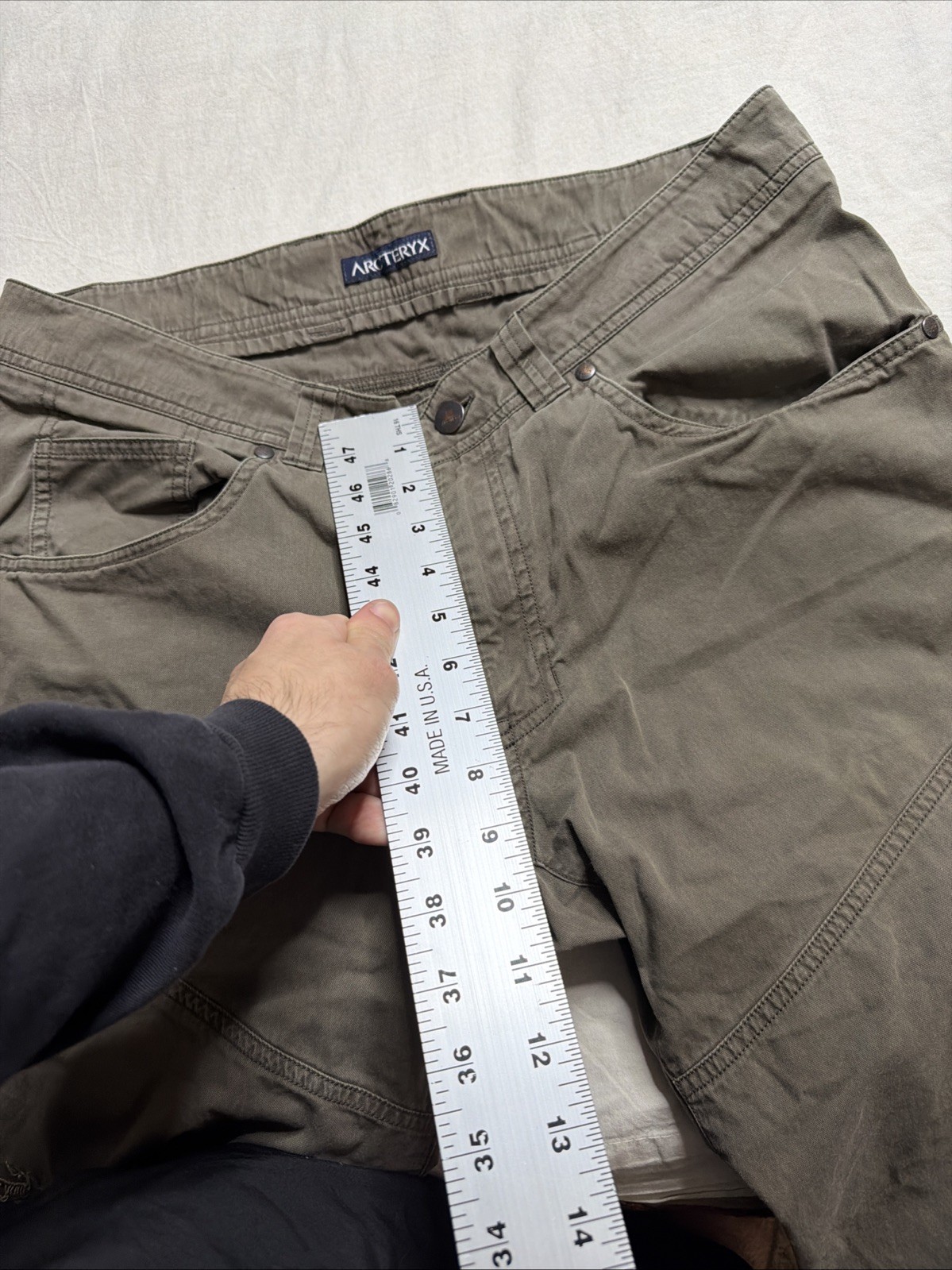 Arc'teryx Men's Cronin Cotton Chino Outdoor Pants Brown Sz 34X32 thumbnail 5