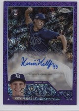 2023 Topps Chrome Update Purple Speckle Refractor 223/299 Kevin Kelly Auto 1h6j