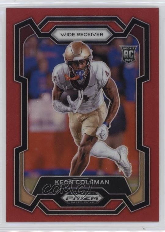 2024 Panini Prizm Draft Picks Red 144/299 Keon Coleman #120 Rookie RC 1g0b
