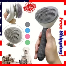 Pets Hair Grooming Massage Deshedding Cleaning Brush & Hair Remover Dog Cat Comb