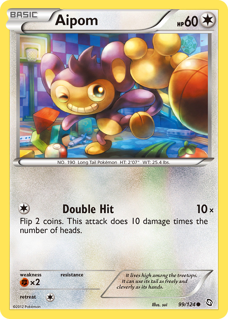 Aipom 99/124 C Dragons Exalted Pokemon NM/M