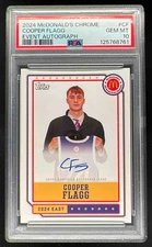 2024 Topps Chrome McDonald's All-American Event #EA-CF Cooper Flagg Auto PSA 10