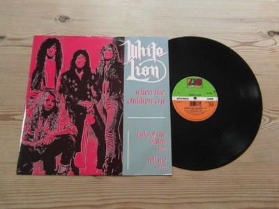 WHITE LION-''WHEN THE CHILDREN CRY'' 3 TRACK 12''45rpm VINYL SINGLE-EX+EX- 1989