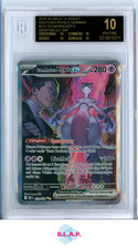 TEAM ROCKETS MEWTWO EX  POKEMON 231 2025 EWIGE  RIVALEN 10 DE BLACK  LABEL BGS 10