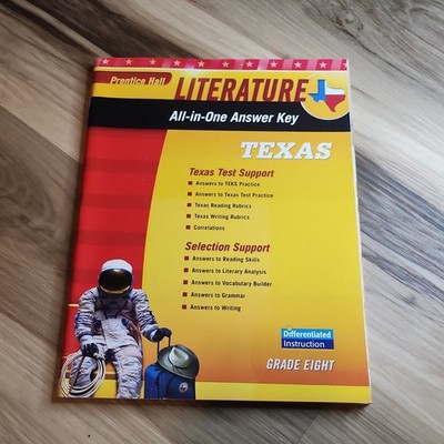 Prentice Hall Literature All-in-One Answer Key, Texas  Grade 8