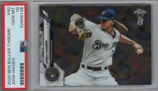 Josh Hader 2020 Chrome Ben Baller # 40 PSA 10 Milwaukee Brewers Pop 2