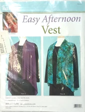 Sewing With Nancy Sewing Pattern Easy Afternoon Vest Uncut 1 Size Fits Most