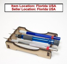 Plywood Hobby Knife Holder Organizer Keeps Knifes From Rolling Away Made in USA