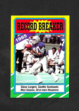 1986 TOPPS FOOTBALL SET-BREAK #4a STEVE LARGENT 85' R.B. SEATTLE SEAHAWKS HOF NM