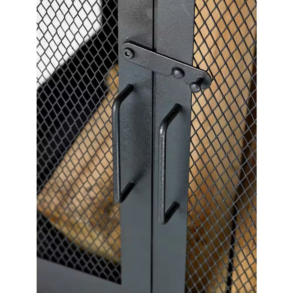 43 дюйма Черный полностью стальной дровяной камин - Изображение 4 из 4