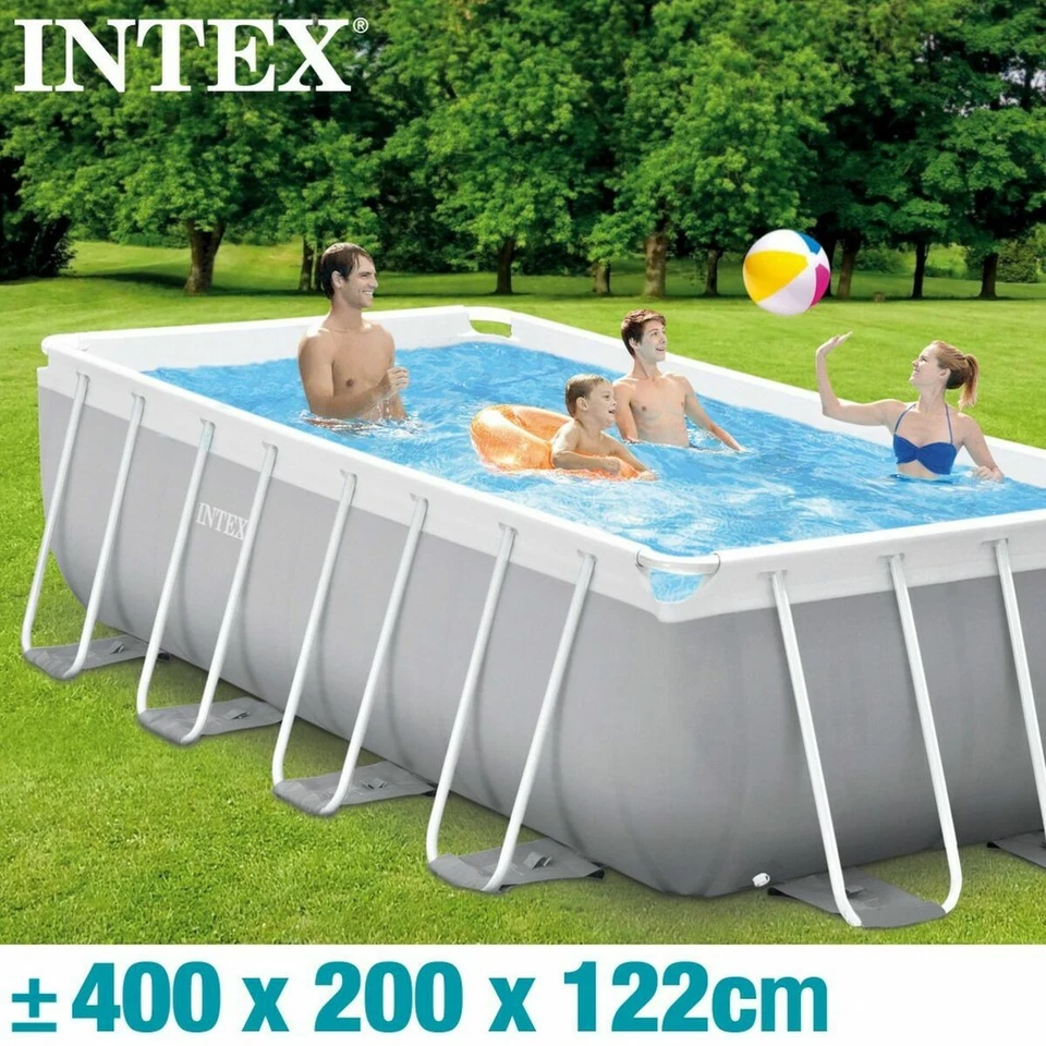 Schwimmbad Abnehmbar Intex 8.418 l rechteckig 400 x 200 x 122 cm - Bild 2 von 4